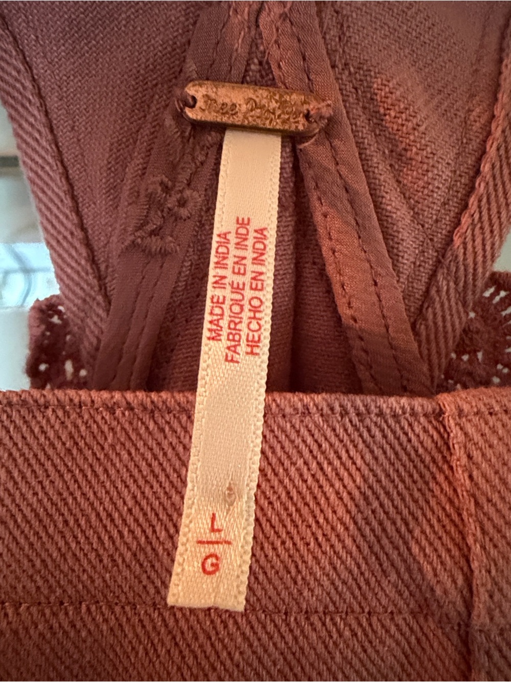 Free People Dusty Rose Lace-Trim Maxi Trails end Skirtall Sold out - Picture 3 of 14